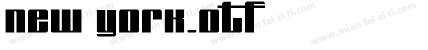 new york.otf字体转换
